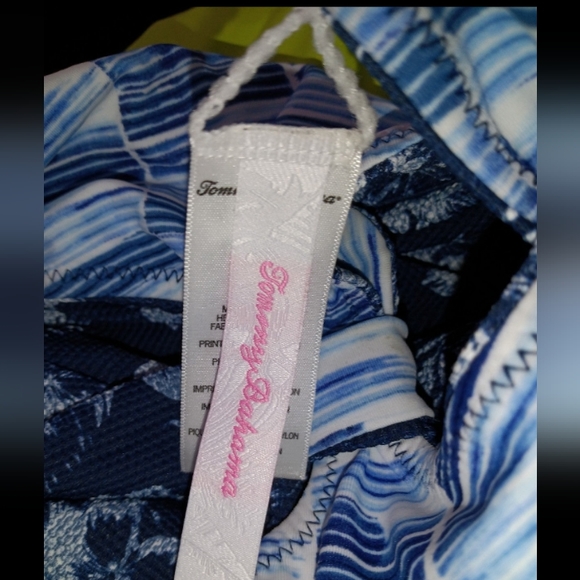 🆕 Tommy Bahama | Reversible Girls 1 Piece Swimsuit Navy Blue Big Girls Size 12 - Picture 3 of 4